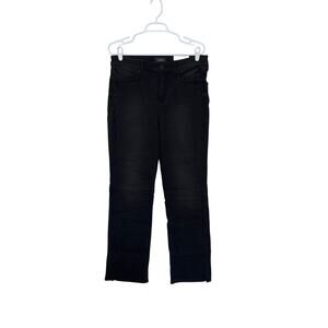 NWT NYDJ Women’s The Slimmer Marilyn Straight High Rise Jeans Size 12 Black